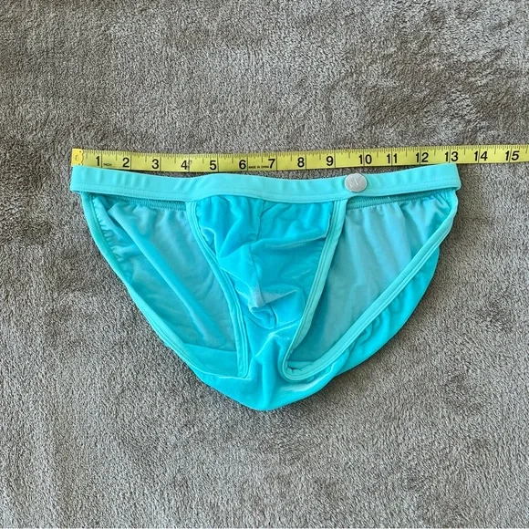 Mint Men’s Swim Brief - Low-Rise Pouch Support, Smooth velvet feel, large - Picture 6 of 7